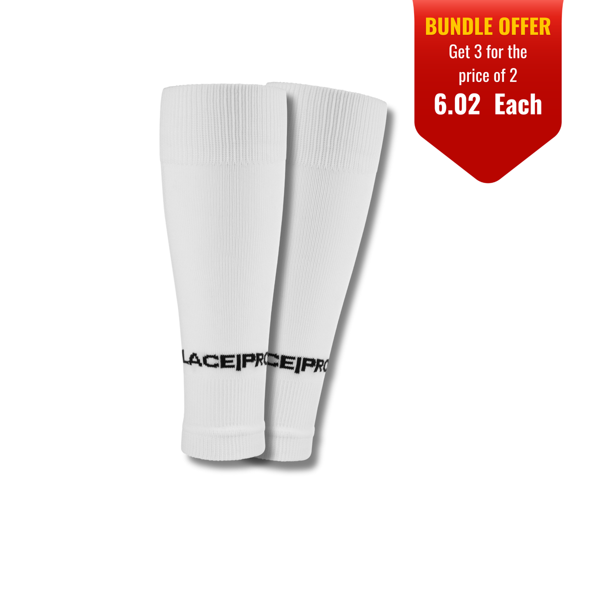 Lace Pro Football Sock Sleeves White