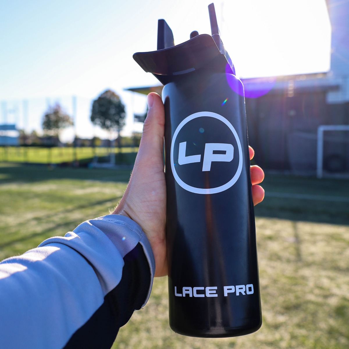 Lace Pro Black Water Bottle