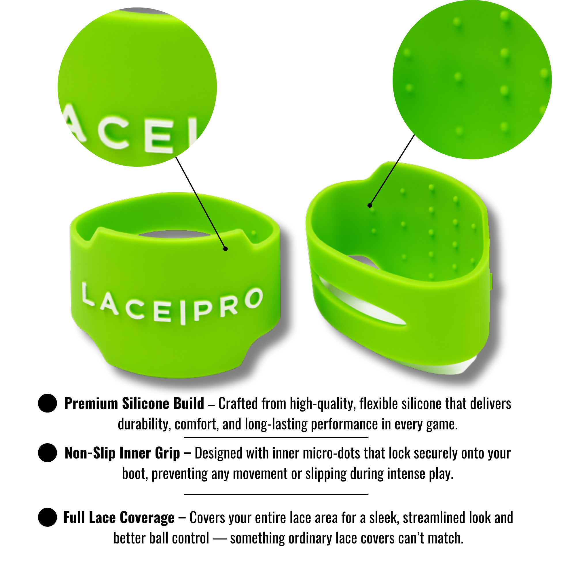 Lace Pro Silicone Soccer Shoe Lace Band