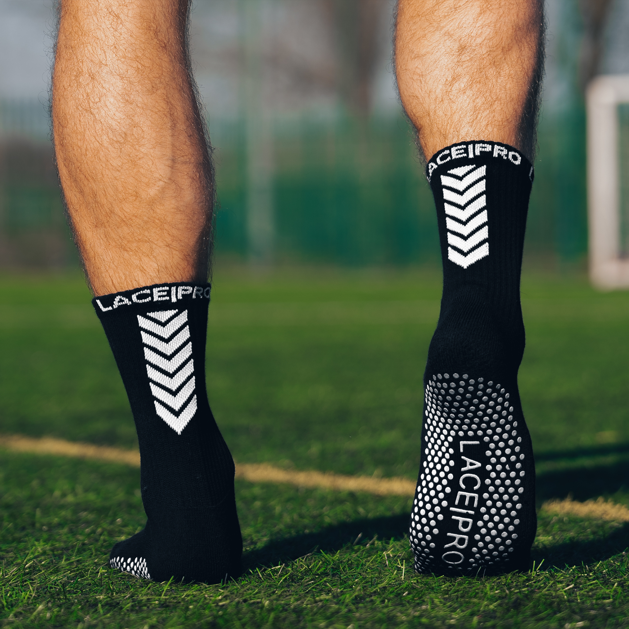 Lace Pro Sports Grip Socks Black