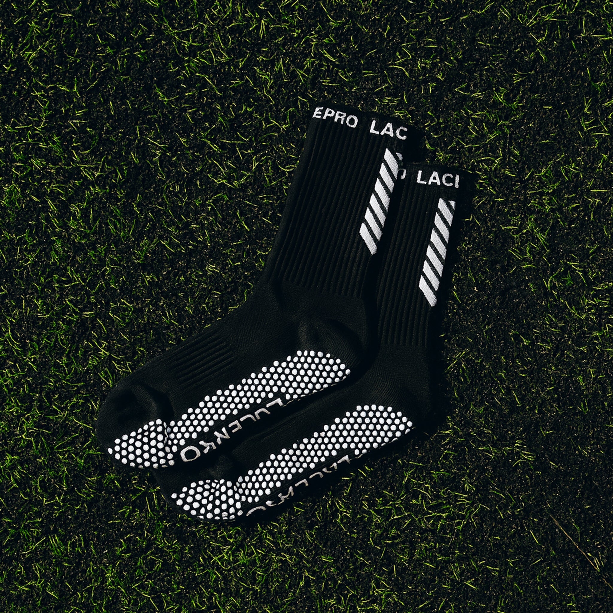 Lace Pro Sports Grip Socks Black