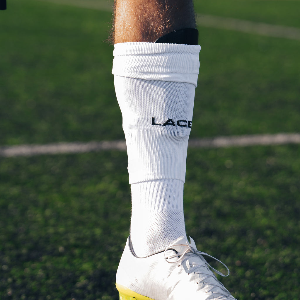 Lace Pro Football Sock Sleeves White