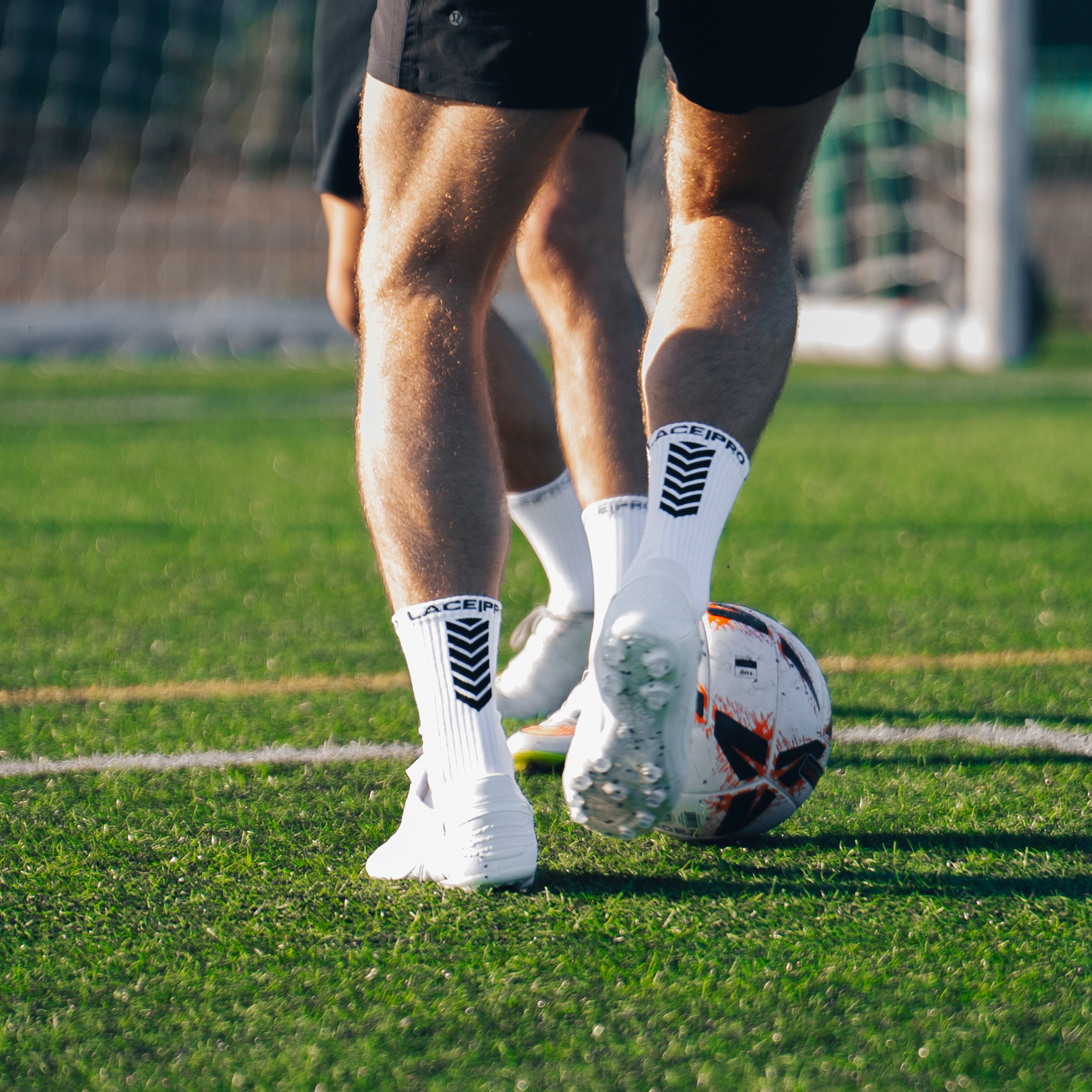 Lace Pro Sports Grip Socks White